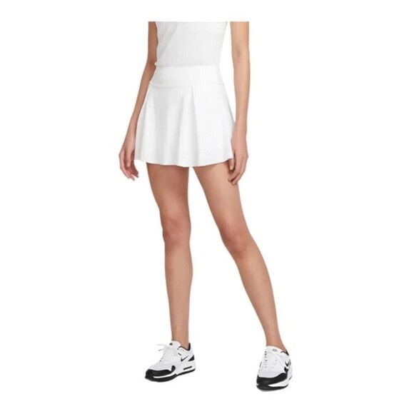 NIKE Standard Fit Golf Skirt Size XL White NEW Skort Performance Athleisure - Picture 1 of 10